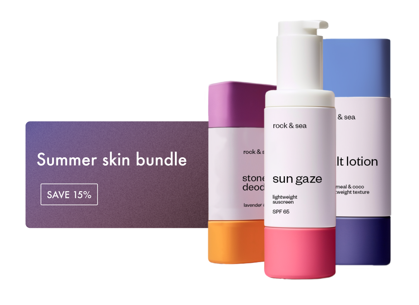 A discount code is provided for a bundle of three products.